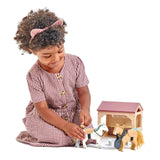 Wooden Horse Stable Play Set