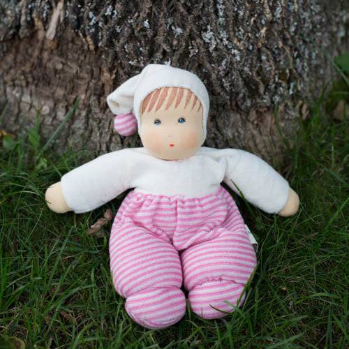 Organic Waldorf Baby Doll - Pink (Multiple Skin Tones)