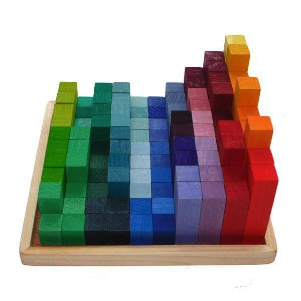 Stepped Pyramid Wooden Math Blocks