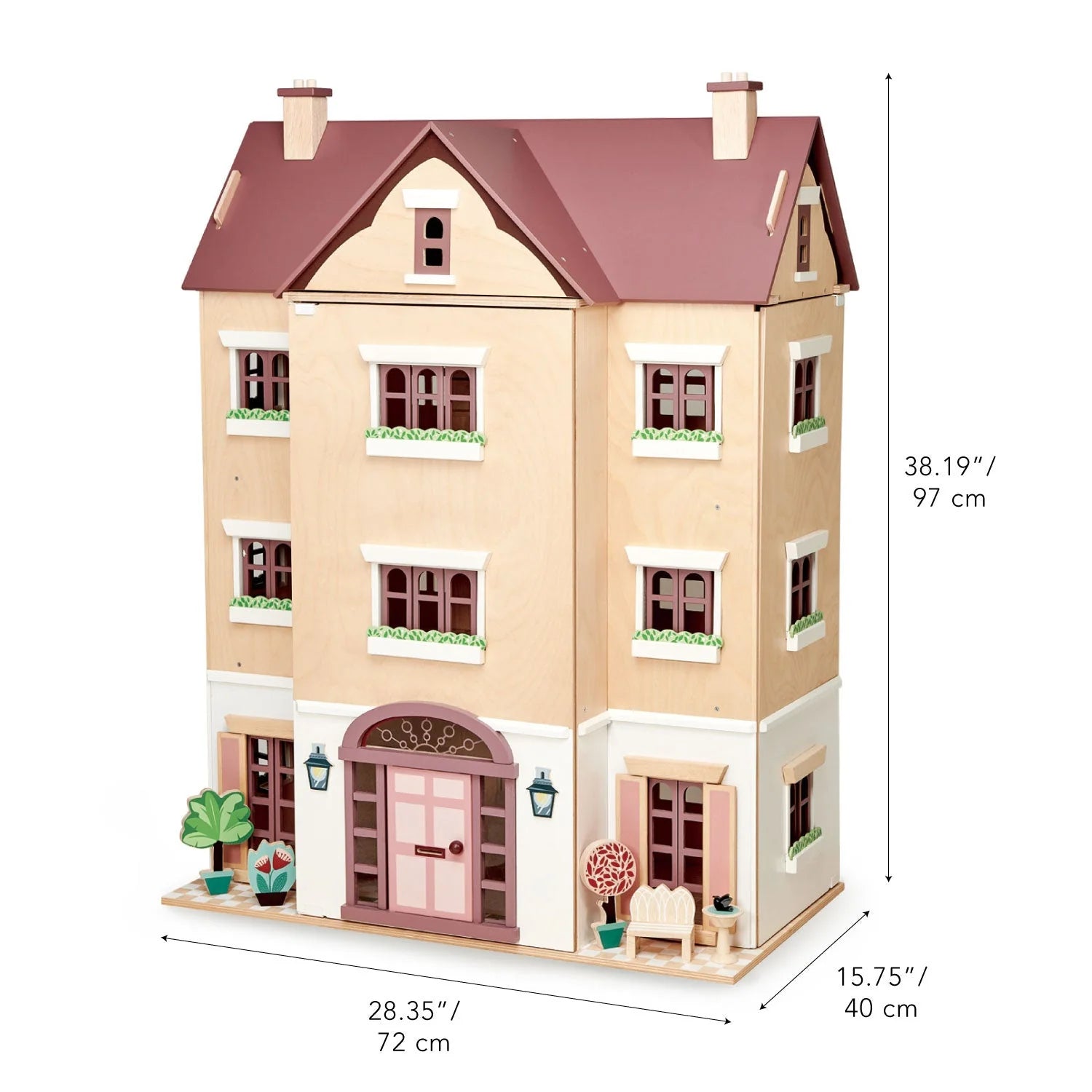 Fantail Hall Wooden Dollhouse