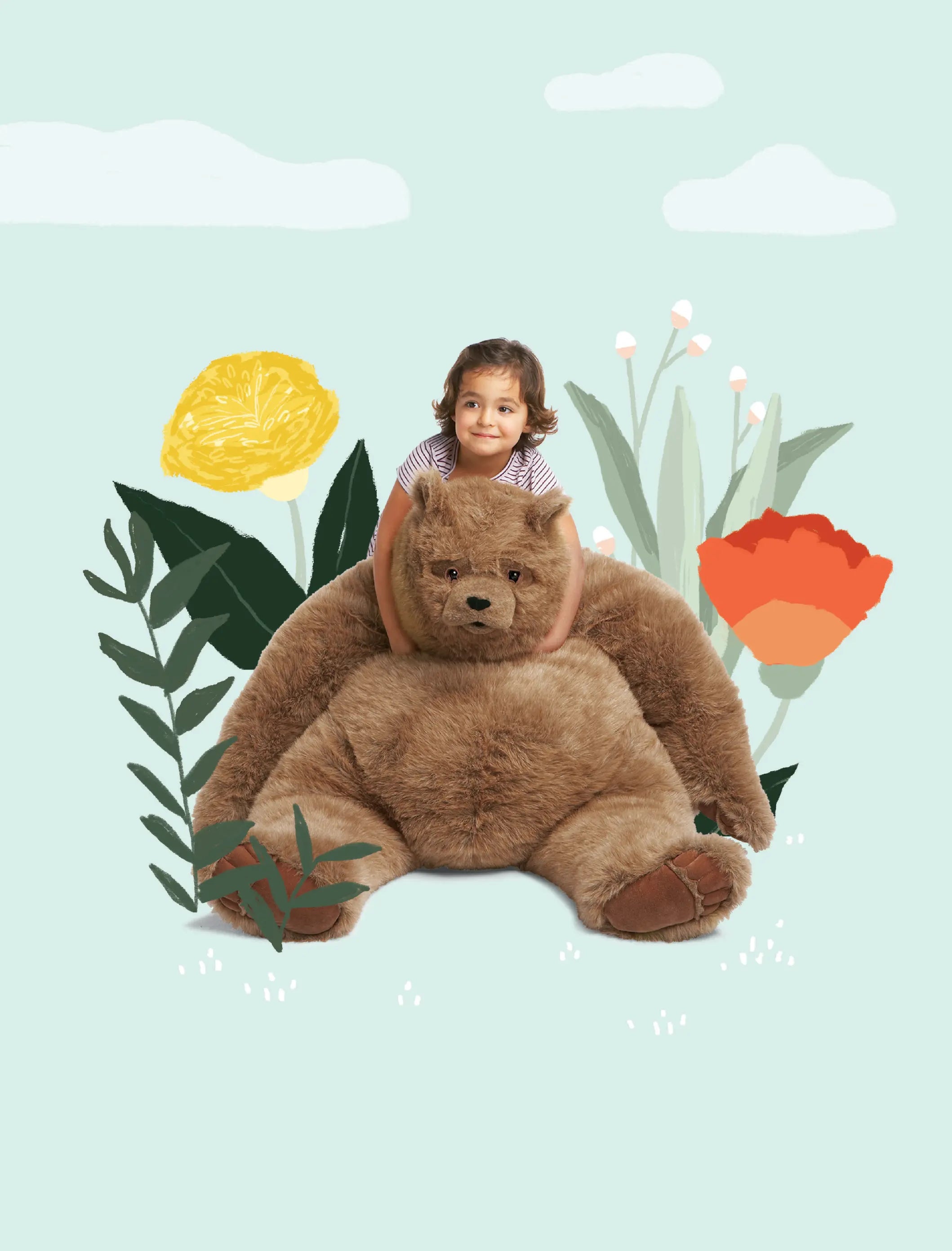 Kodiak Bear 40" Brown Stuffed Animal