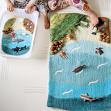 Felted Ocean and Shoreline Play Mat