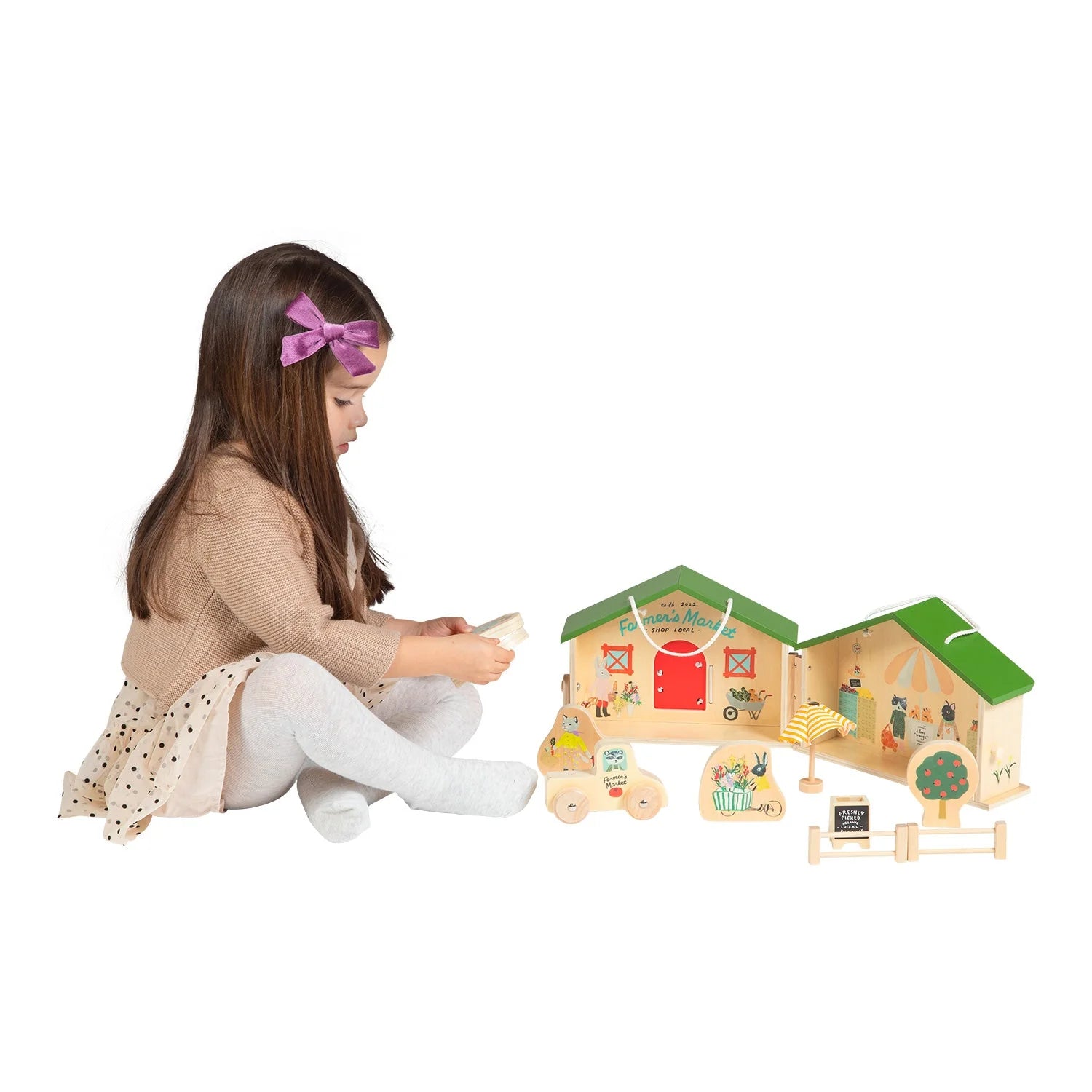 Market Day Wooden Playset