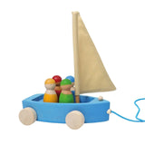 Wooden Land Yacht and Four Peg Friends