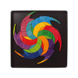 Magnetic Wooden Tile Puzzle - Rainbow Wheel