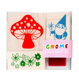 Gnome and Mushroom Stamp Kit