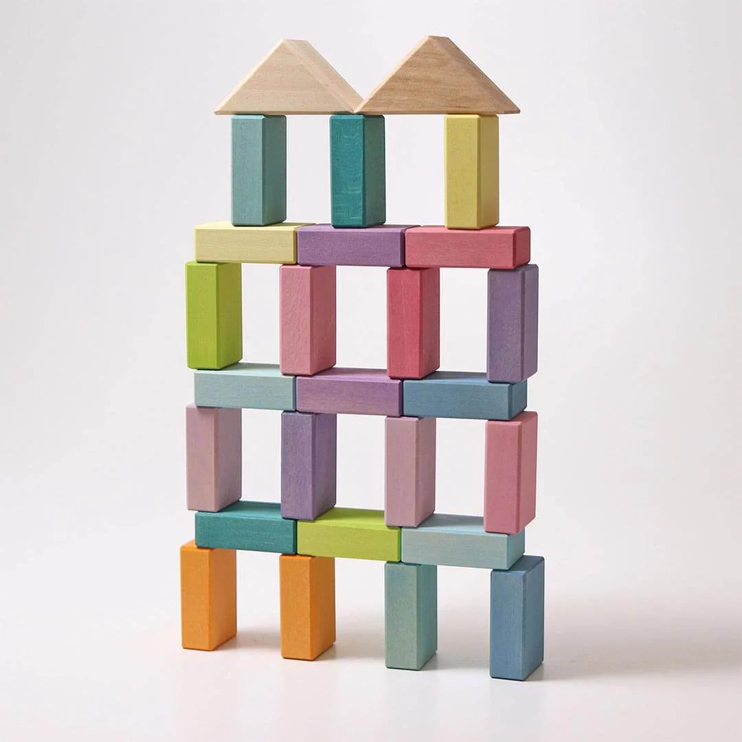 Pastel Duo Wooden Block Set