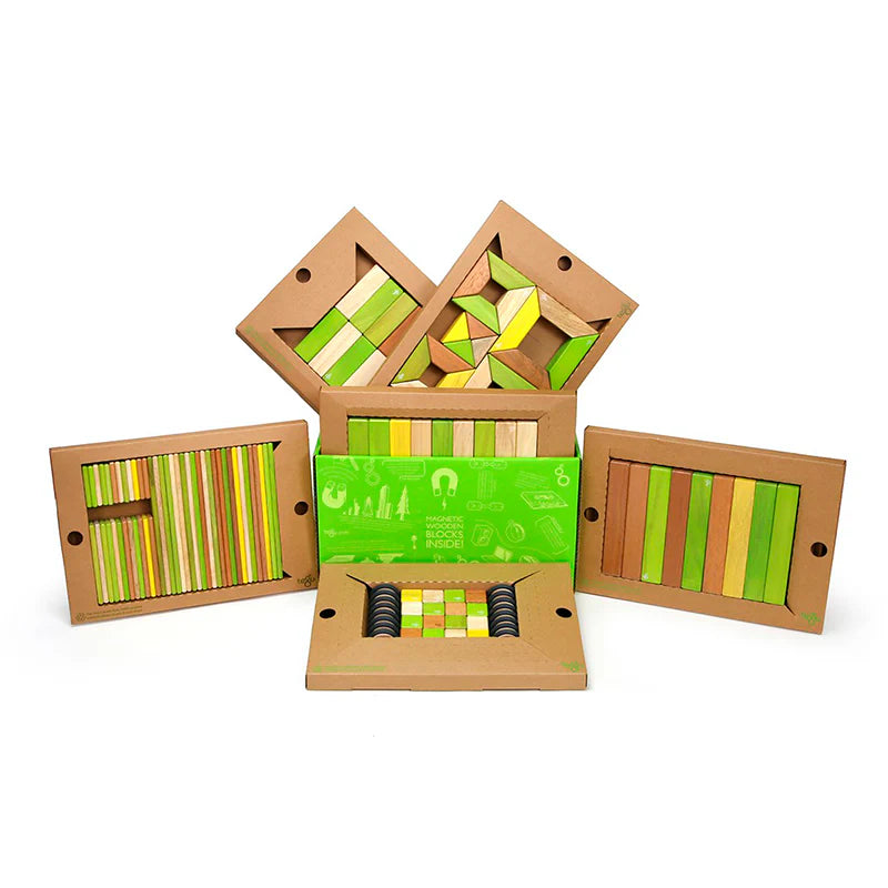 Magnetic Wooden Blocks Classroom Kit - 130 Piece Kit