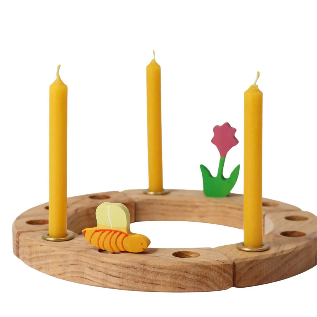 100% Beeswax Amber Candles