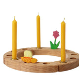 100% Beeswax Amber Candles