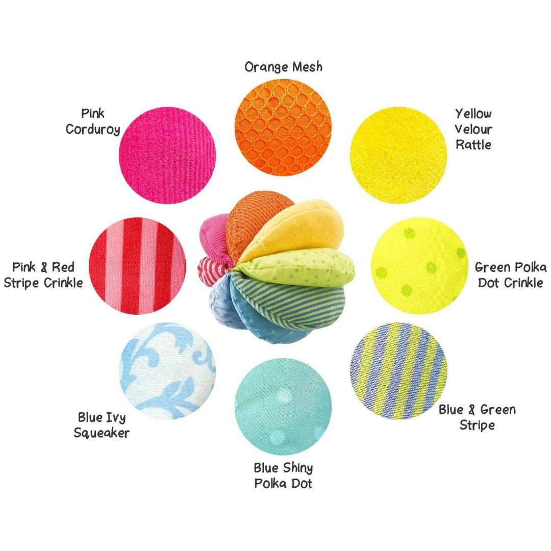 Rainbow Fabric Baby Ball