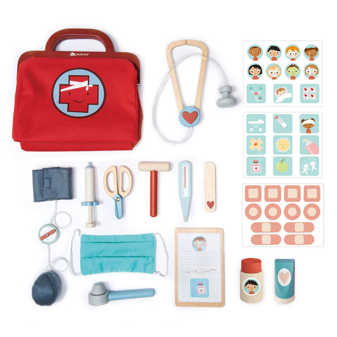 Doctor's Bag Wooden Play Set