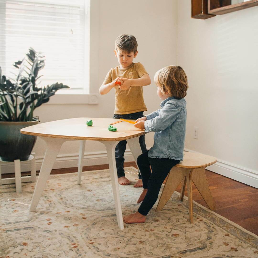 Wooden Child's Table and Chair Set