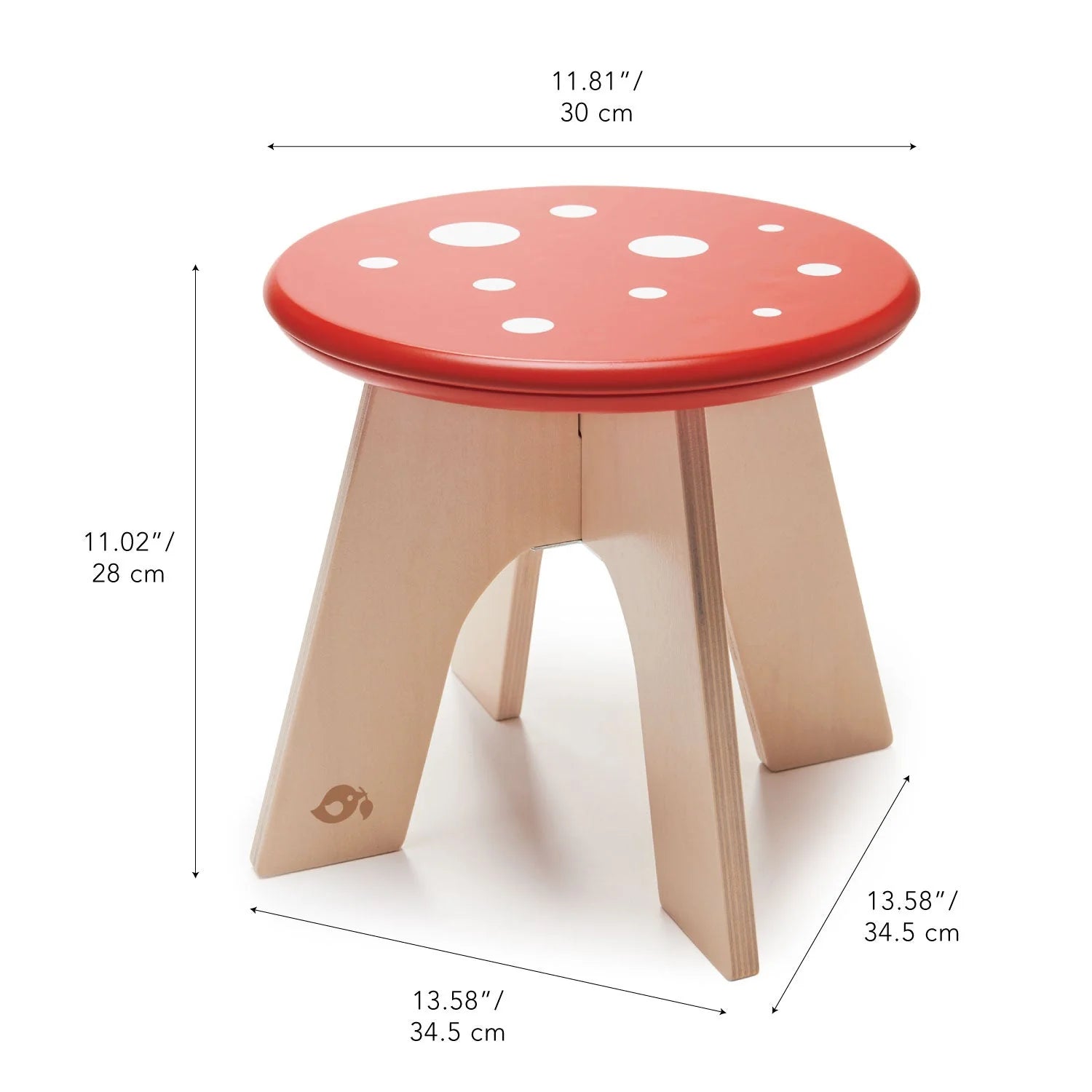 Wooden Toadstool Seat