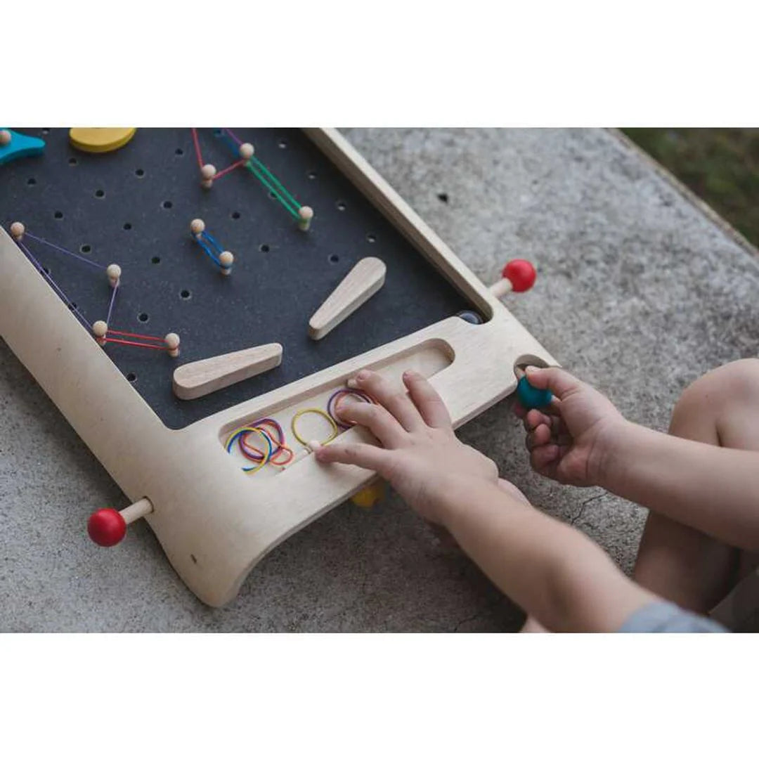 Wooden Pinball Game Set