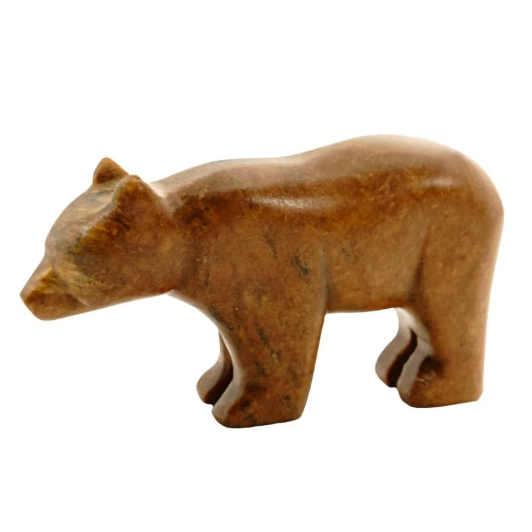 Bear and Wolf Soapstone Carving Kit