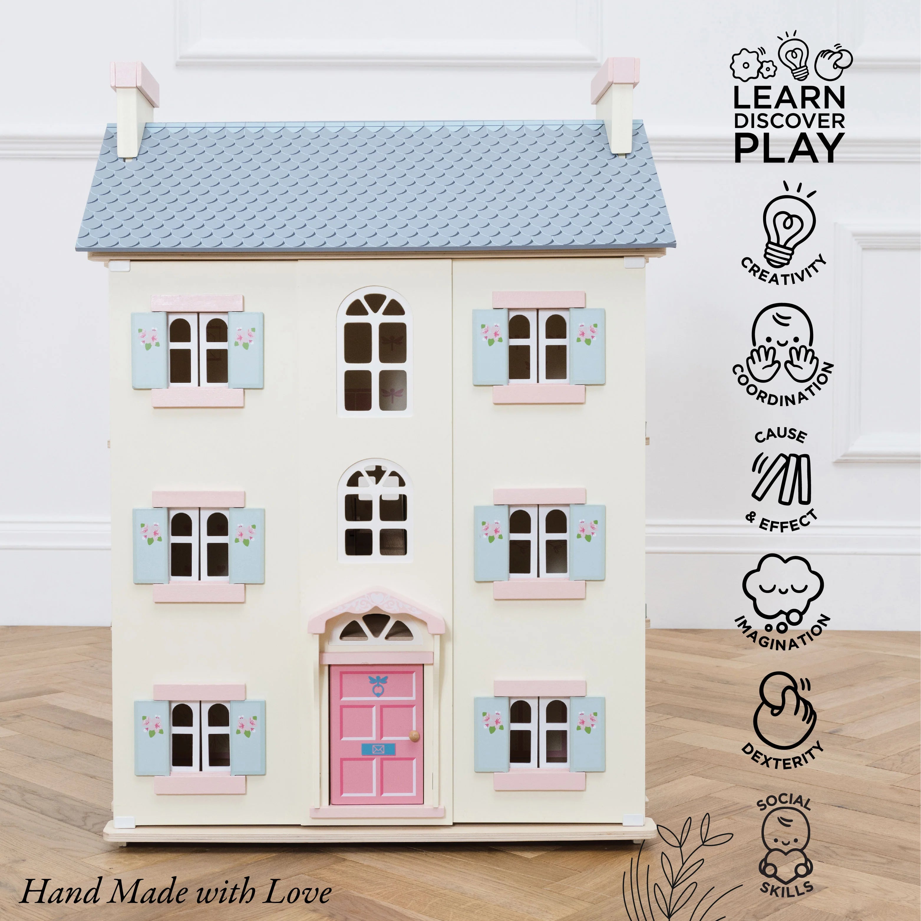 Cherry Tree Hall Wooden Dolls House