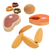 Wooden Dinner Play Food Set