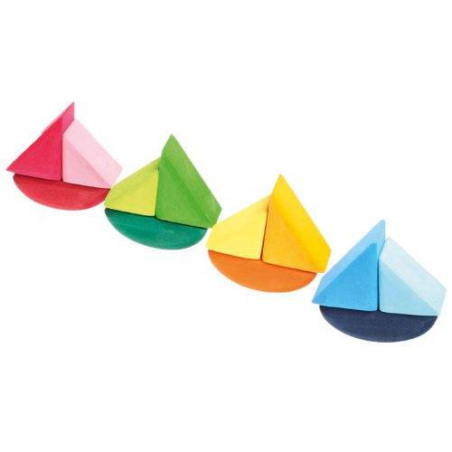 Rolling Boats Wooden Blocks