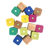 Baby's First Magnetic Wooden Blocks, 15-Piece Set