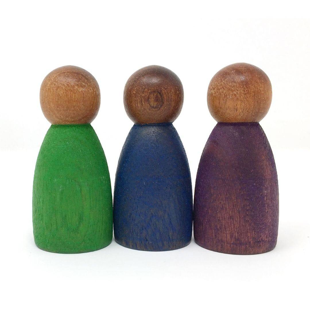 3 Dark Wood Nins - Cold Colors