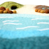 Felted Ocean and Shoreline Play Mat