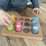 Wooden Pastel Sorting Board