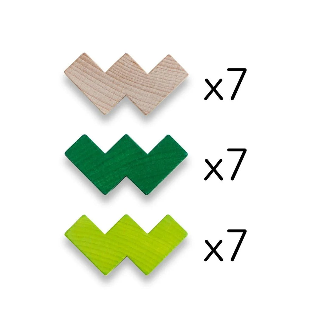 3D Viridis Wooden Blocks