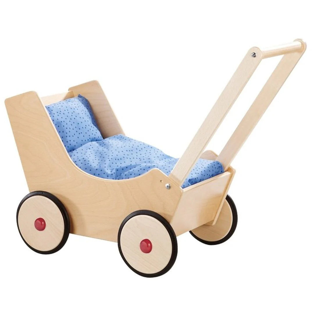 Wooden Doll Pram