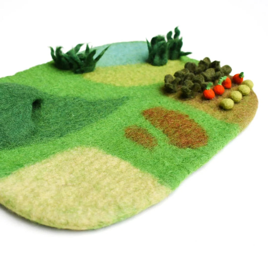 Felted Farm Play Mat