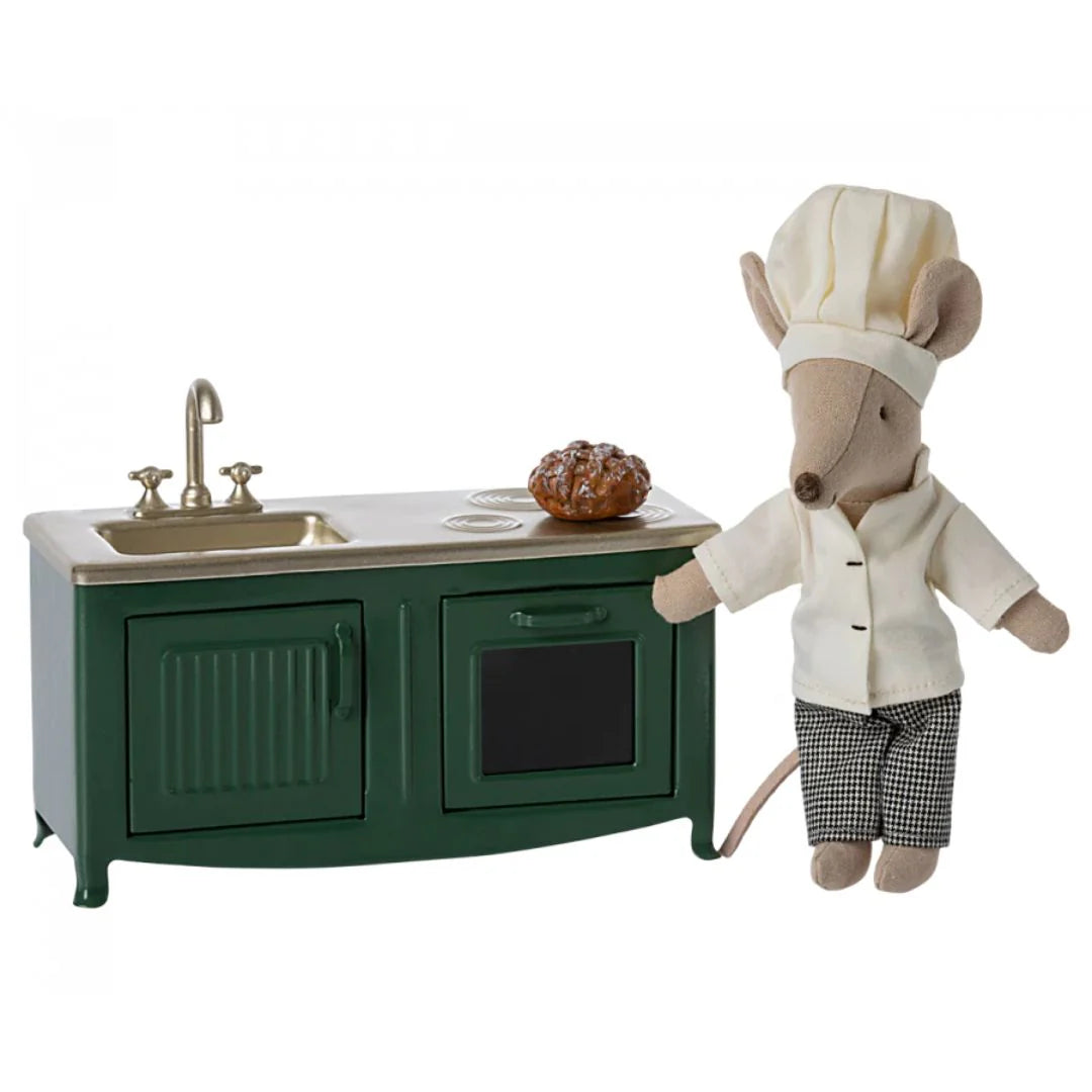 Miniature Kitchen for Mice - Dark Green