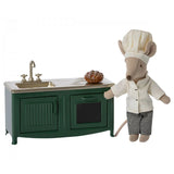 Miniature Kitchen for Mice - Dark Green