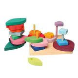 Shapes and Colors - Wooden Stacking and Sorting Toy