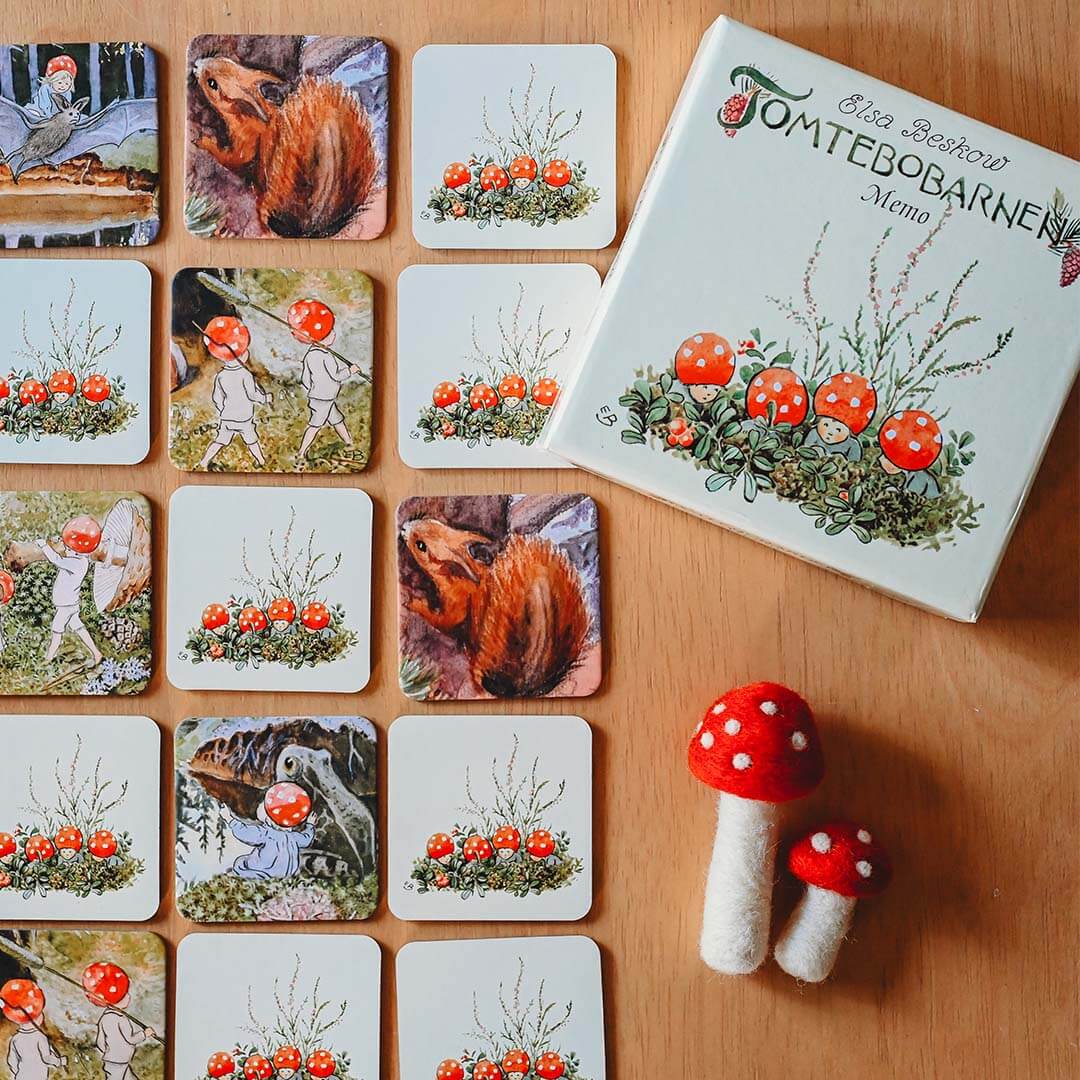 Elsa Beskow Children of the Forest "Tomtebobarnen" Memory Game