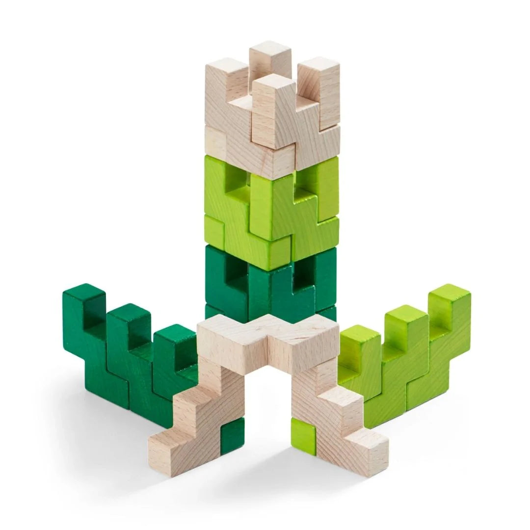 3D Viridis Wooden Blocks