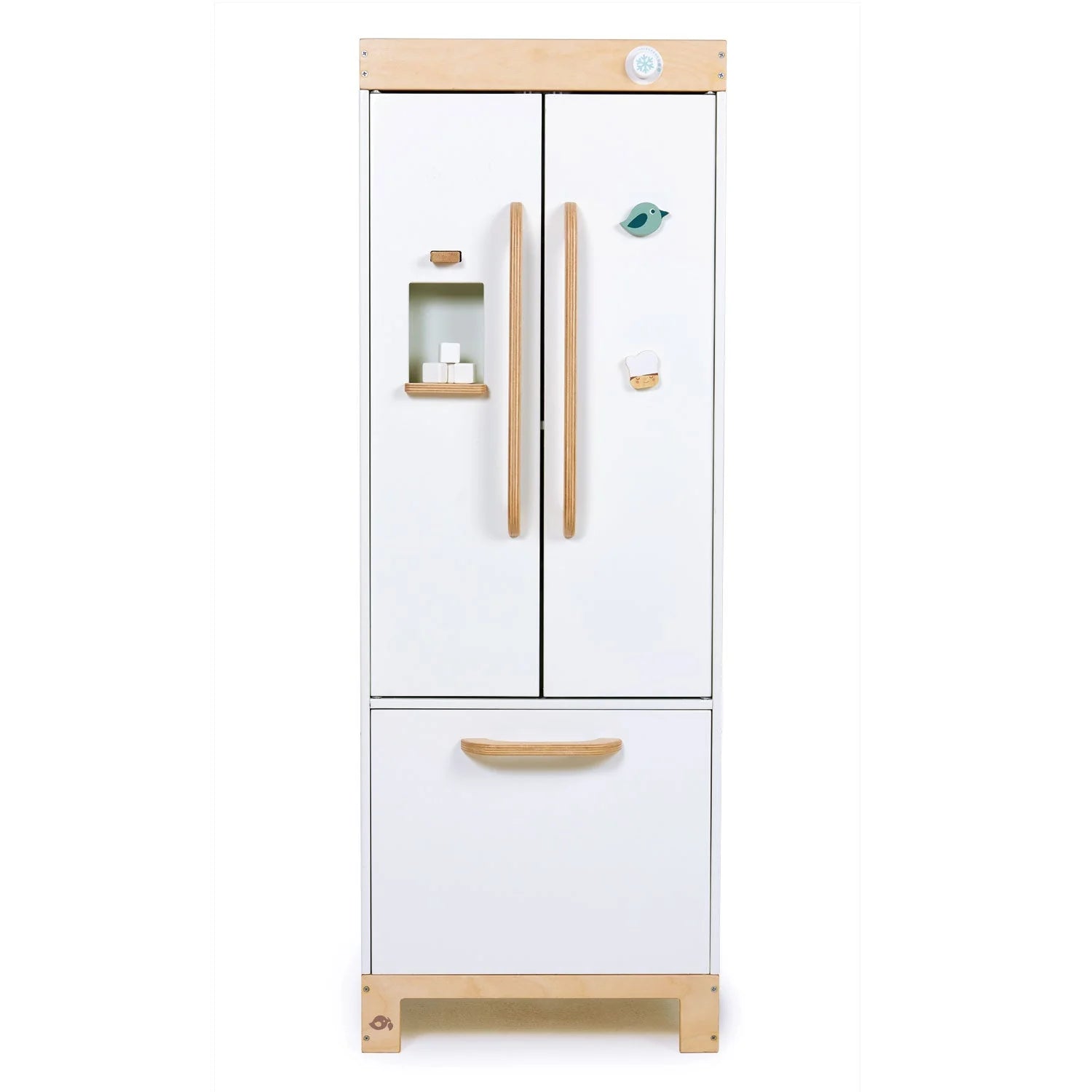 Wooden Refrigerator and Food Set