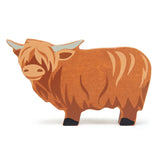 Wooden Highland Cow