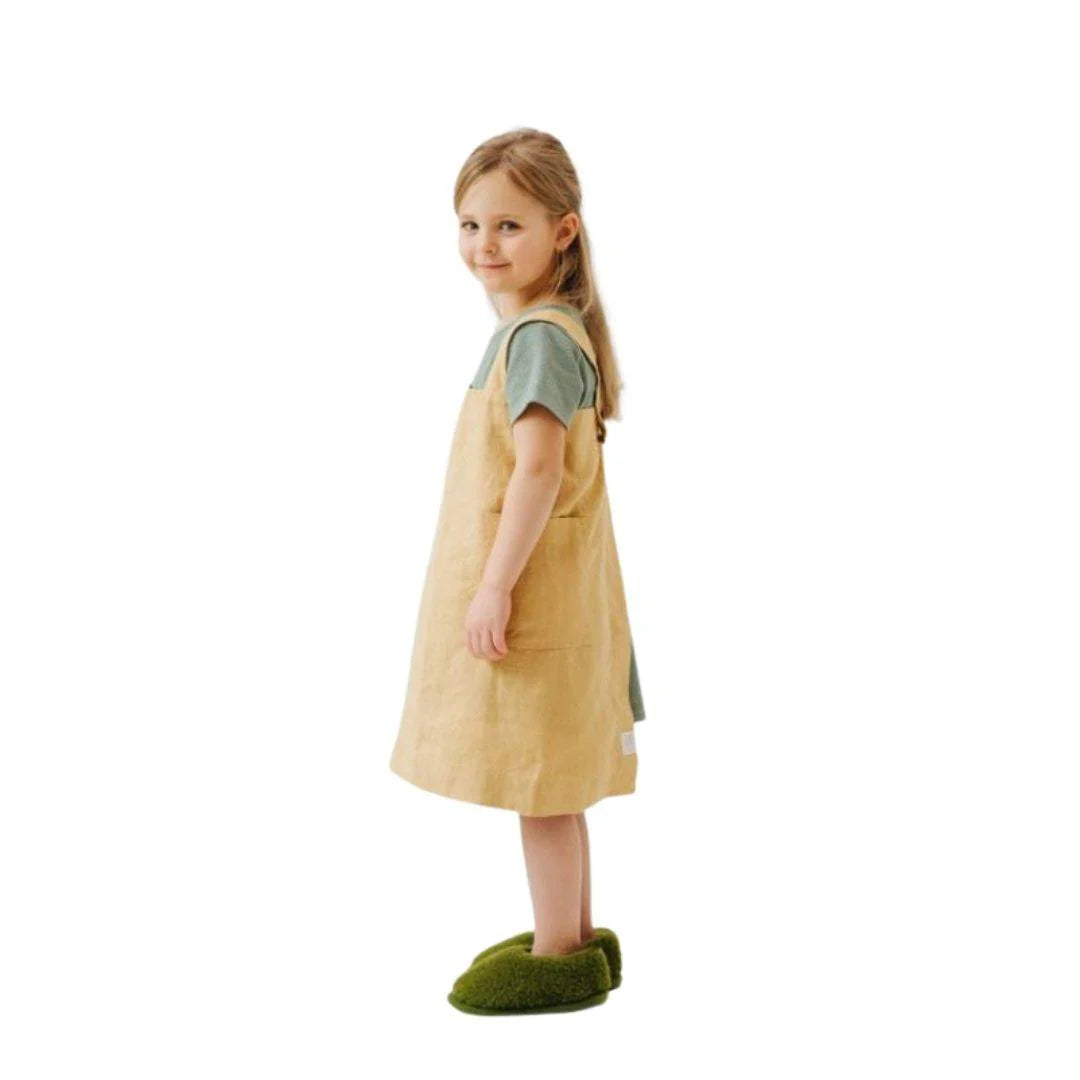 Honey Linen Pinafore Apron (Child and Adult Sizes)