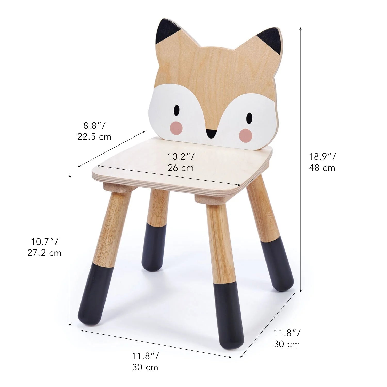 Wooden Forest Fox Chair