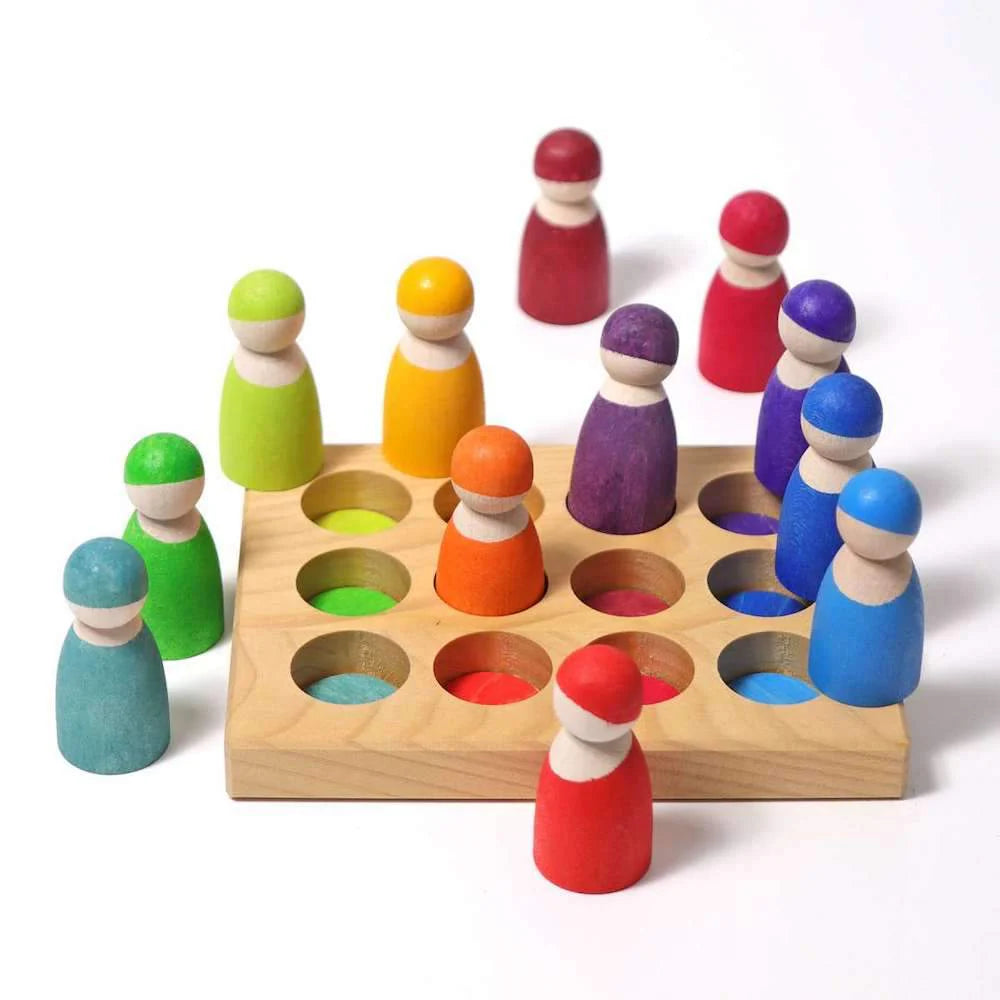 Wooden Rainbow Sorting Board