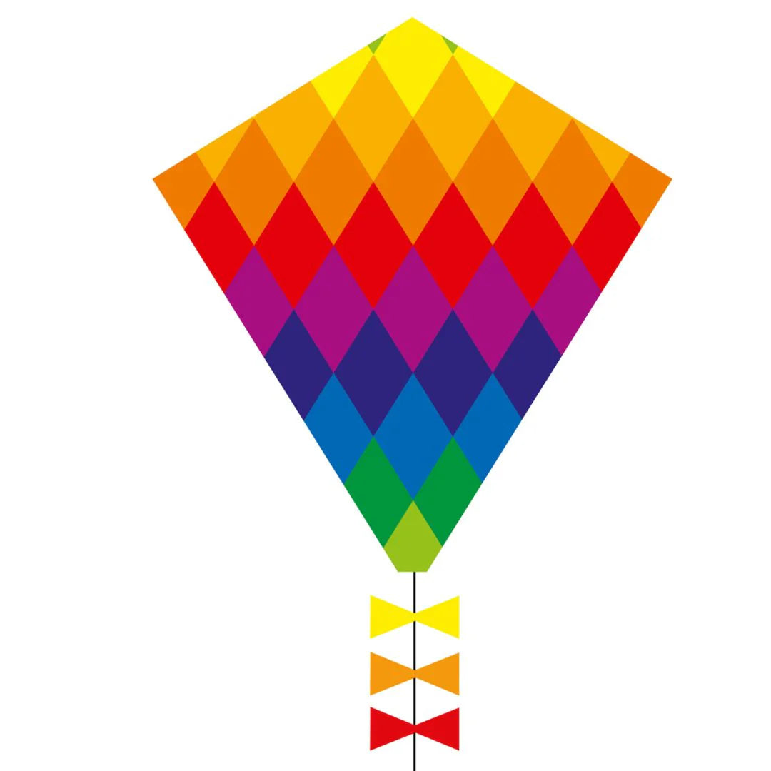 Rainbow Patchwork Kite