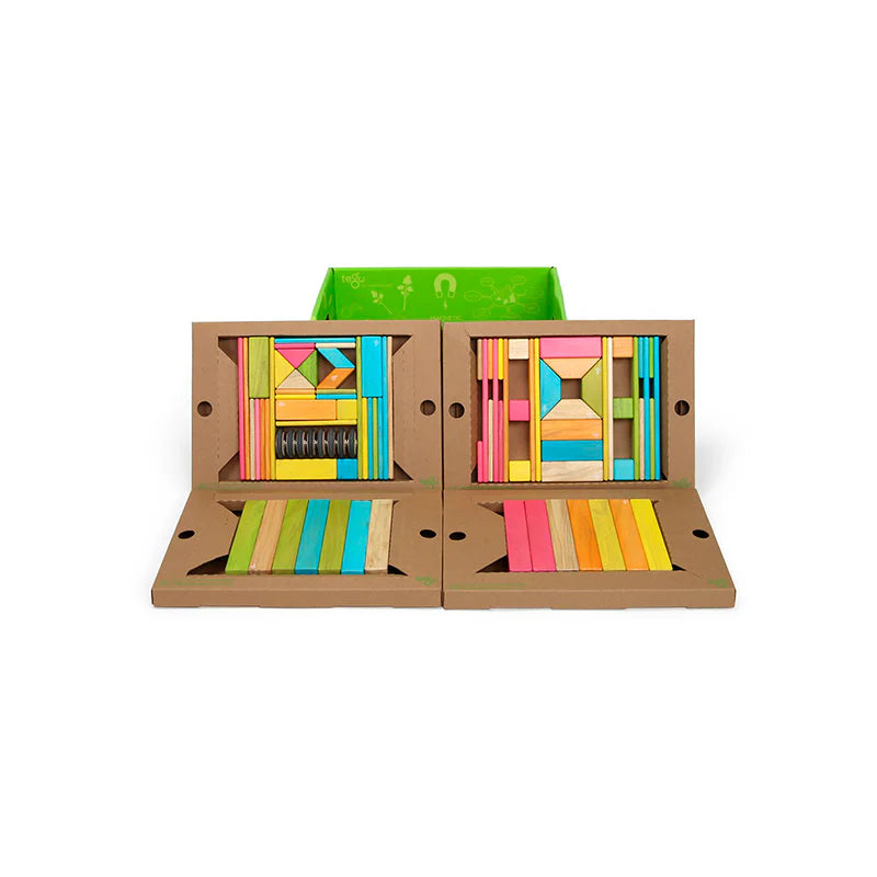 Magnetic Wooden Blocks Classroom Kit - 90 Piece Kit