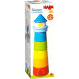 Wooden Rainbow Lighthouse Stacking Toy