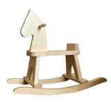 Natural Wooden Rocking Horse