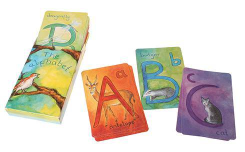 Waldorf Alphabet Letter Cards - English