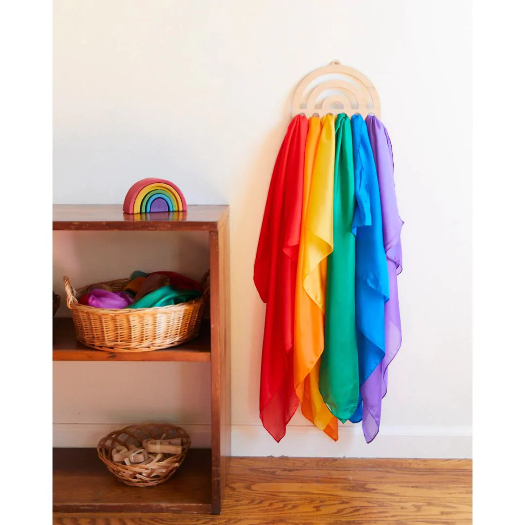 Wooden Rainbow Playsilk Display