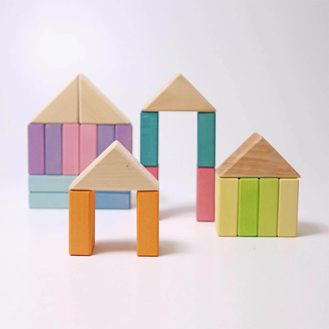 Pastel Duo Wooden Block Set