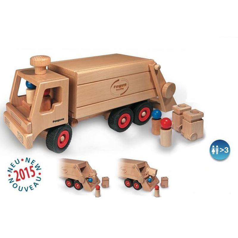 Wooden Toy Garbage Truck