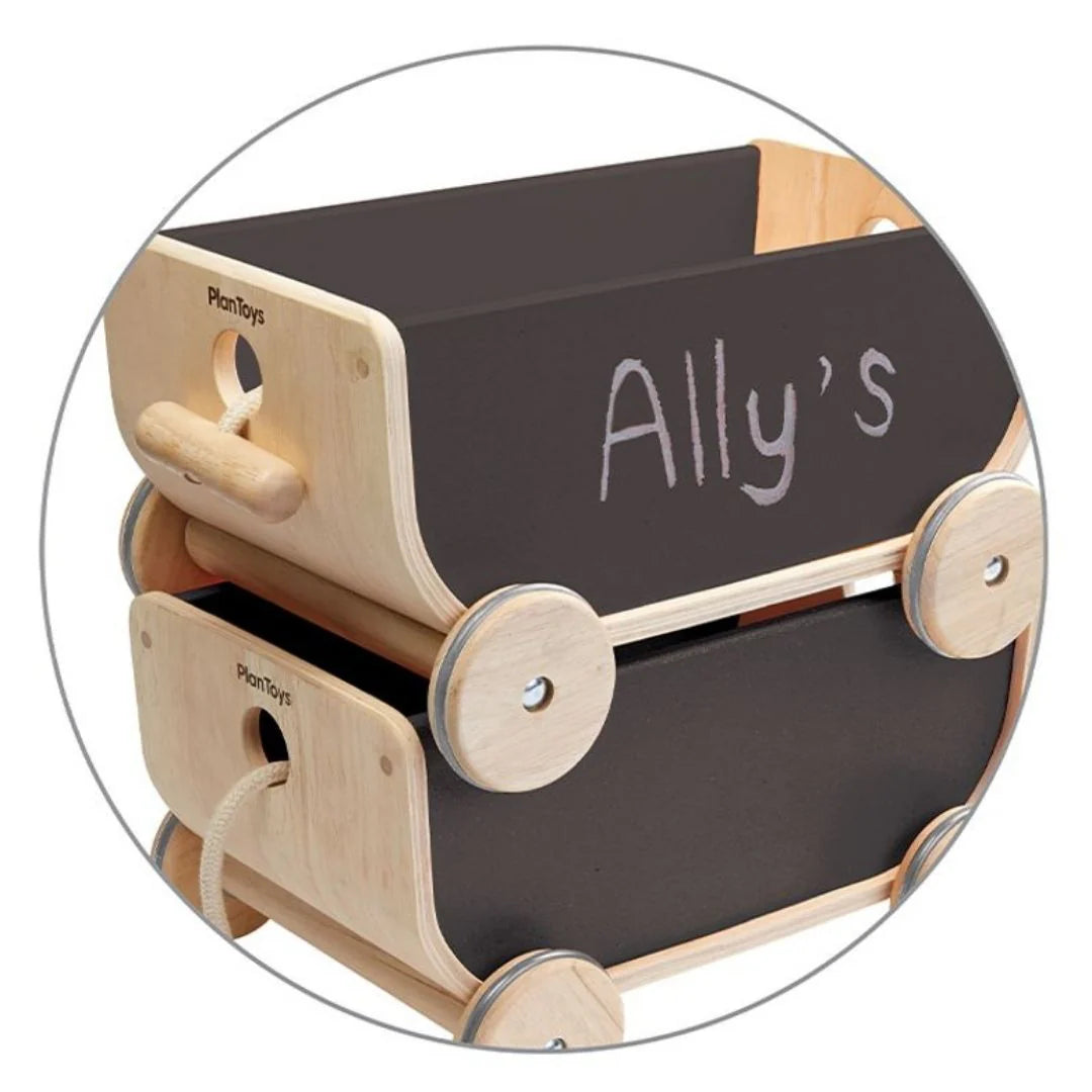 Wooden Chalkboard Wagon