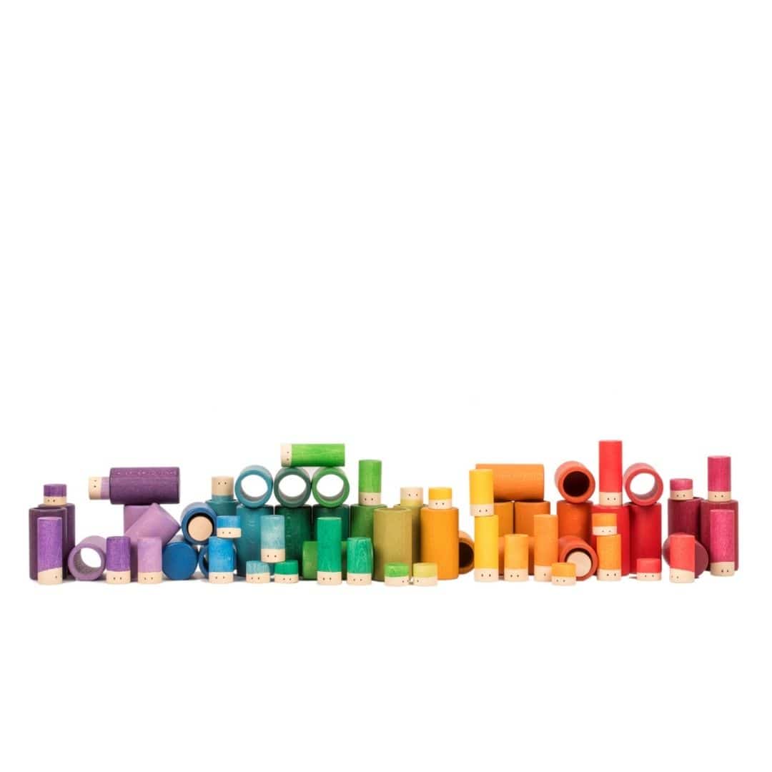 Lola 72-Piece Wooden Building Set